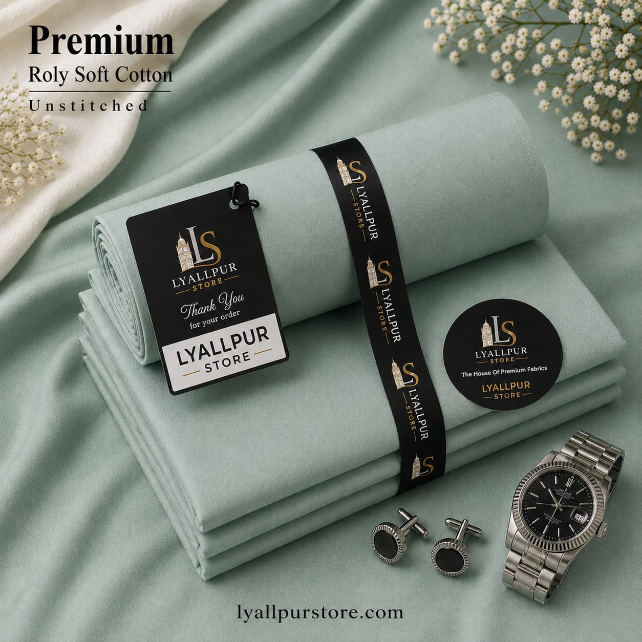Premium Roly Soft Cotton - Light Grey