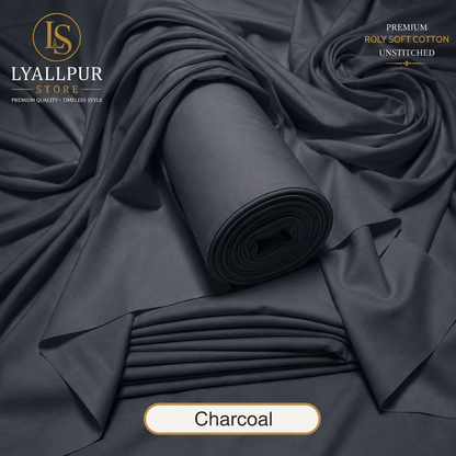 Roman Bosky Charcoal - Fabric Roll
