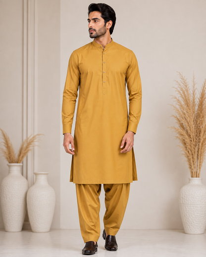 Roman Bosky Skin - Model wearing Kurta Shalwar