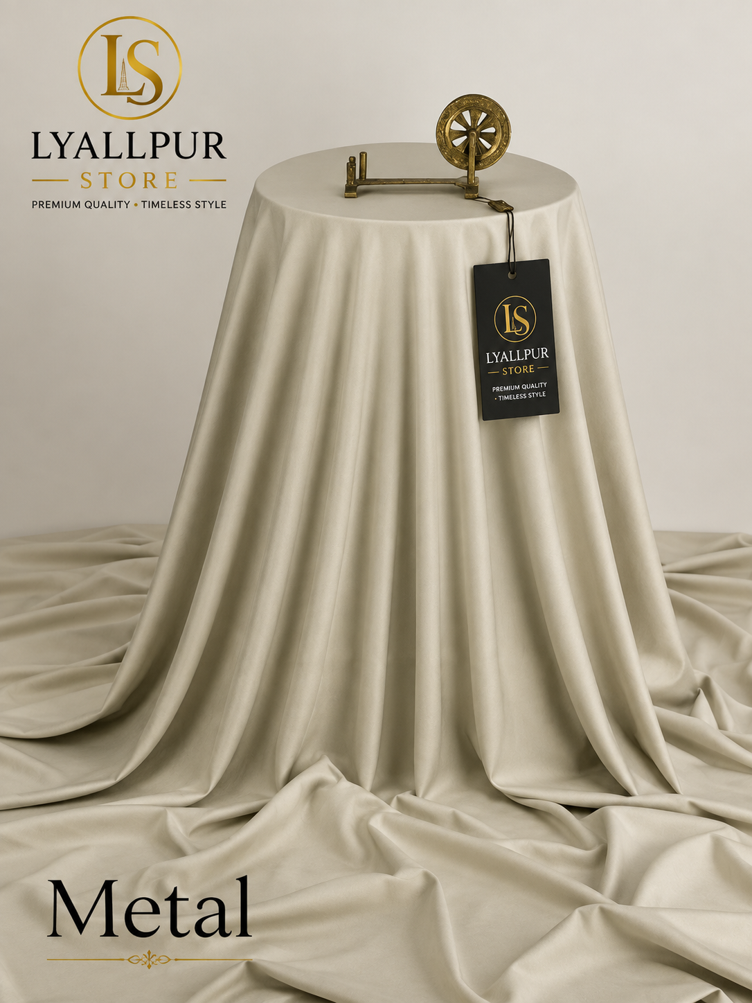 Roman Bosky Metal - Fabric Display